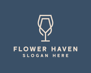 Beverage Wine Glass logo design