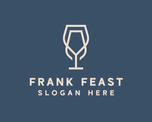 Beverage Wine Glass logo design