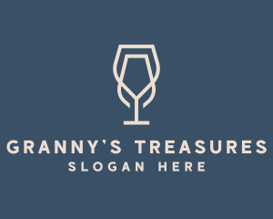 Beverage Wine Glass logo design