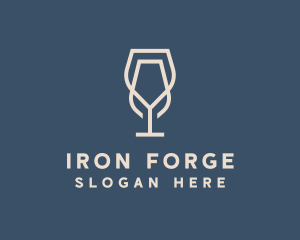 Beverage Wine Glass logo design