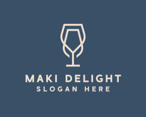 Beverage Wine Glass logo design