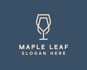 Beverage Wine Glass logo design