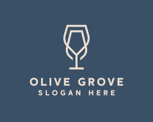 Beverage Wine Glass logo design