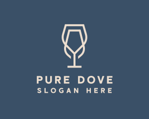 Beverage Wine Glass logo design