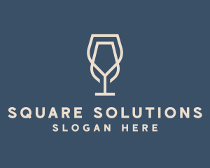 Beverage Wine Glass logo design