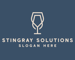 Beverage Wine Glass logo design