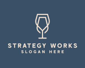 Beverage Wine Glass logo design