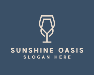 Beverage Wine Glass logo design