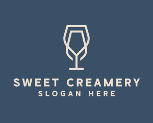 Beverage Wine Glass logo design