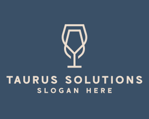 Beverage Wine Glass logo design