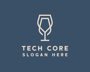 Beverage Wine Glass logo design