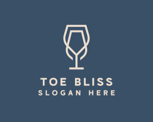 Beverage Wine Glass logo design