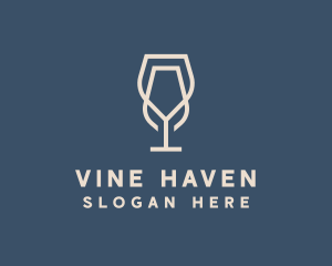 Beverage Wine Glass logo design