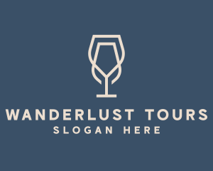 Beverage Wine Glass logo design