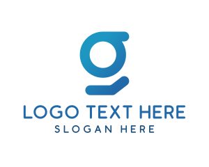 Social Media - Abstract G Stroke logo design