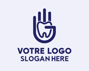 Hand Teeth Dental Care  Logo