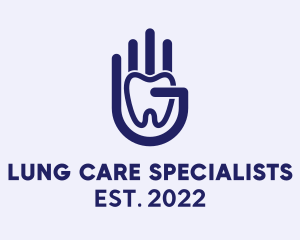 Hand Teeth Dental Care  logo design