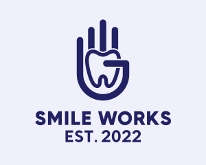 Teeth - Hand Teeth Dental Care logo design