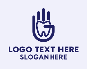 Hand Teeth Dental Care  Logo