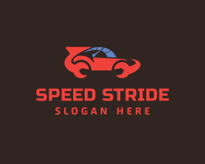 Automotive Wrench Speed logo design