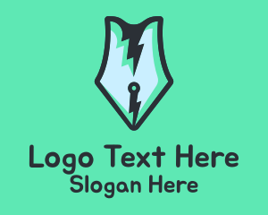 Voltage - Fast Writing Pen logo design