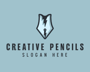 Fast Writing Pen logo design