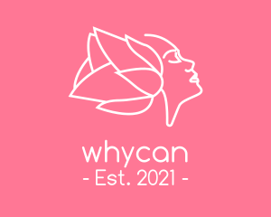 Head - Petal Flower Woman logo design