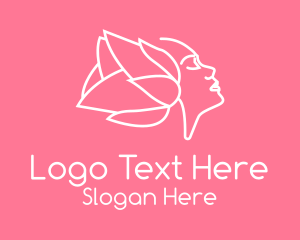 Petal Flower Woman Logo