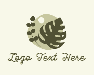 Landscaper - Natural Plants Monstera Decoration logo design