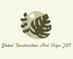 Tea - Natural Plants Monstera Decoration logo design
