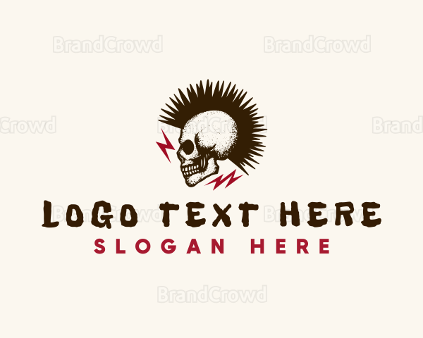 Skull Rockstar Band Logo