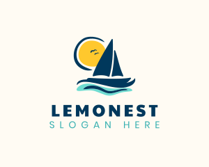 Ocean Sailboat Adventure Logo