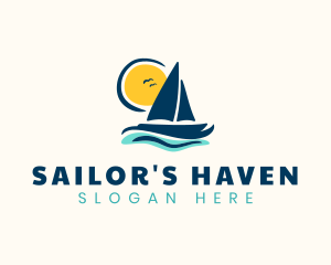 Regatta - Ocean Sailboat Adventure logo design