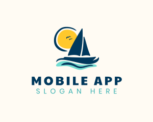 Trip - Ocean Sailboat Adventure logo design