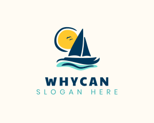 Cruise - Ocean Sailboat Adventure logo design