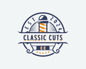 Barber Hairstyling Barbershop logo design