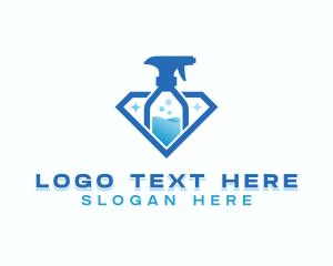 Sanitation - Disinfection Sanitation Sprayer logo design