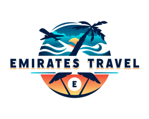 Tropical Beach Travel logo design