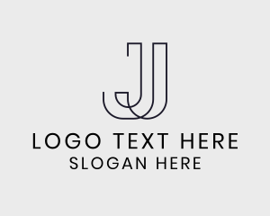 Professional Modern Business Letter J Logo
