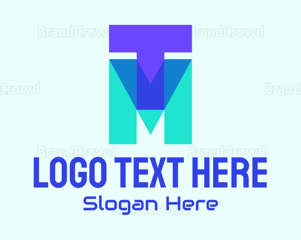 Geometric TM Lettermark Logo