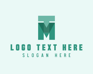 Consultant - Geometric Tech Letter TVM logo design