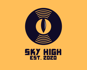 Music Player - DJ Vinyl Eye logo design