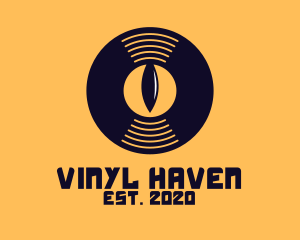 Vinyl - DJ Vinyl Eye logo design