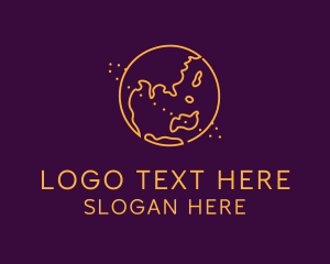 Worldwide - World Globe Orbit logo design