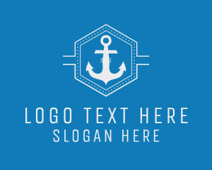 Cruise - Maritime Anchor Badge logo design