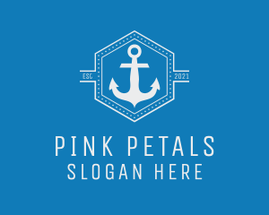 Maritime Anchor Badge logo design