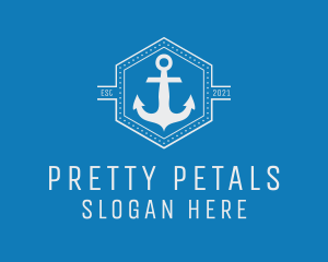 Maritime Anchor Badge logo design