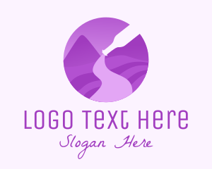 Liquor Store - Purple Wine Vineyard logo design