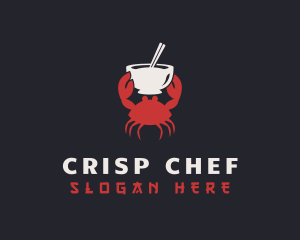 Crab Bowl Chopsticks logo design