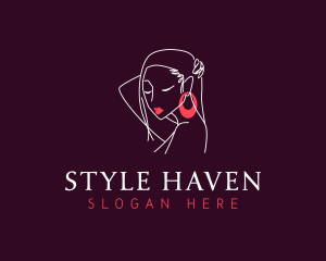 Feminine - Glamorous Feminine Woman logo design